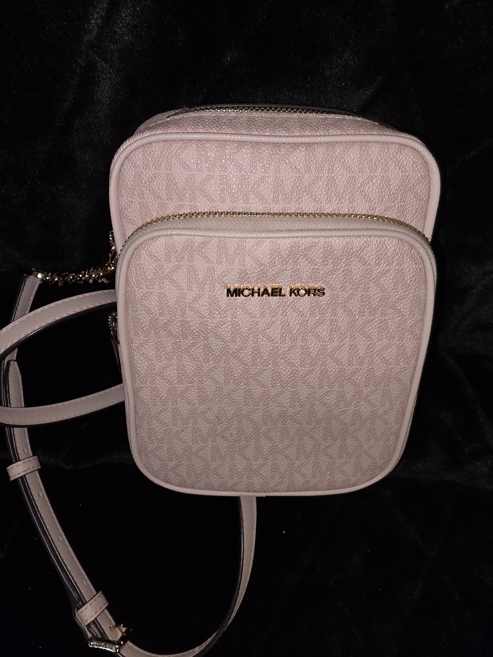 MICHAEL KORS Pink Logo Crossbody Bag